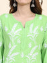 Miesha in Chikankari Short Modal Kurta Set - Green